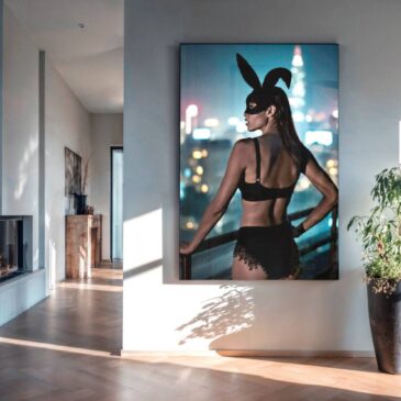 Fotokunst van sexy vrouw in lingerie