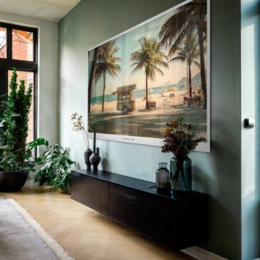 Foto retro de una playa tropical en Brasil