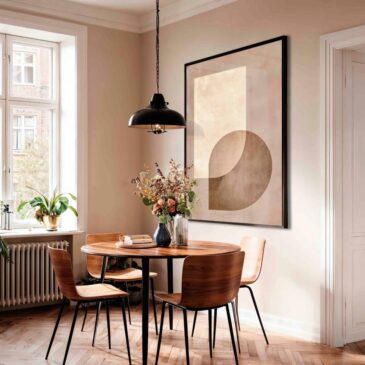 Abstrakte Japandi-Wanddekoration, Japandi-Kollektion II