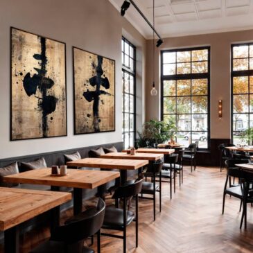 Abstrakte japanische Wandkunst