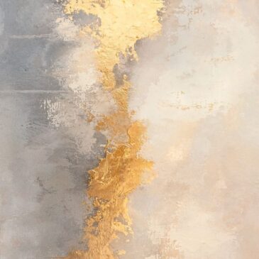 Abstraktes Bild mit Gold