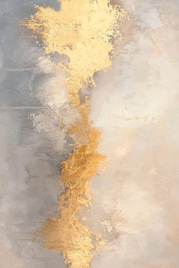 Abstract schilderij met goud