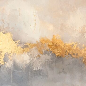 Paysage abstrait doré