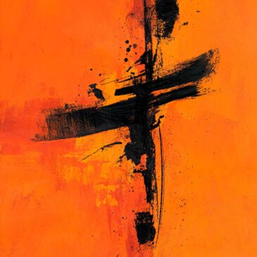 Japanischer Pinsel III abstrakte japanische Wanddekoration