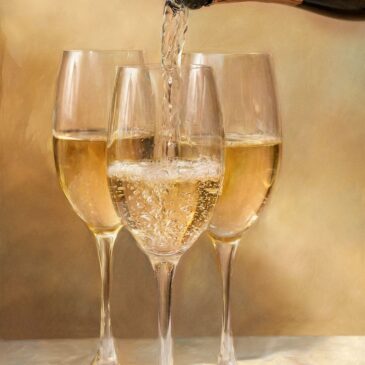 Stillleben Champagner