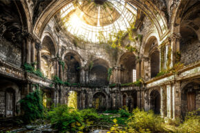 Wall art of architecture