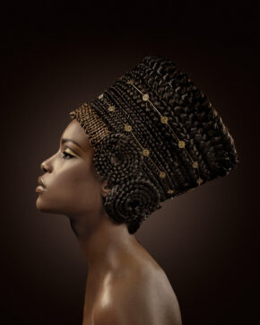 Wandkunst einer afrikanischen Frau