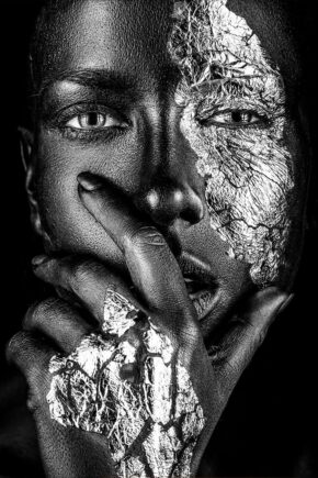Wall Art Portrait Photo Noir Silver