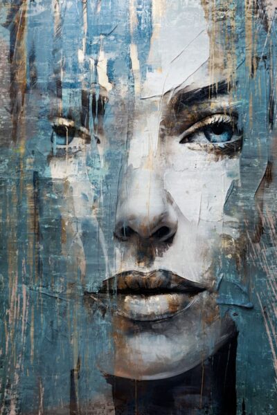 Artistiek geschilderd portret