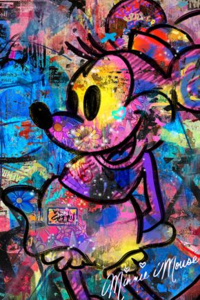 Pop Art Painting by Minnie Mouse
